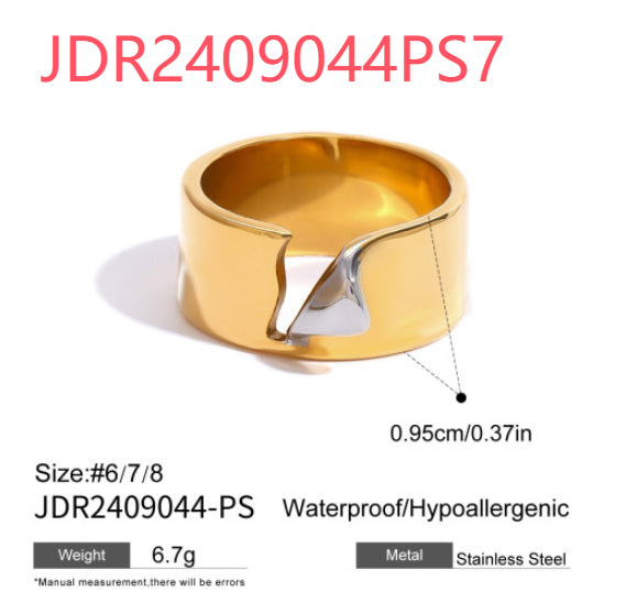Gold & Silver Stackable Rings Set – Luxury Minimal Statement Jewelry | Luvia Global