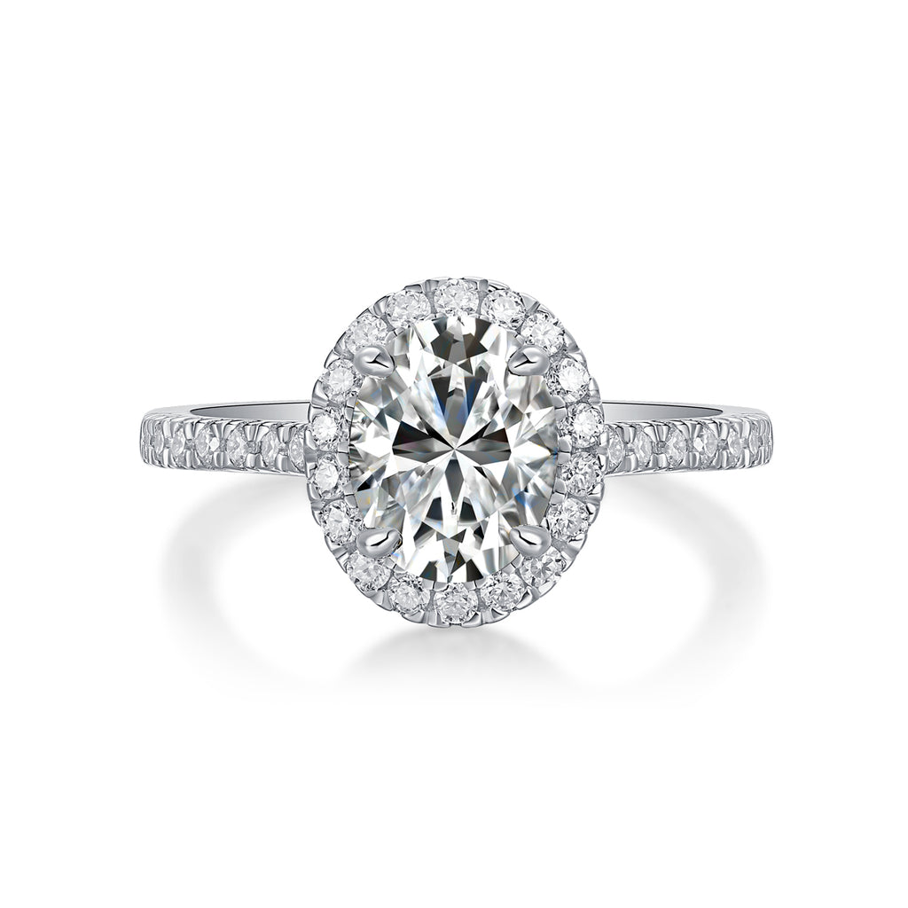 Audrey Statement Moissanite Ring | Large Stone S925 Silver