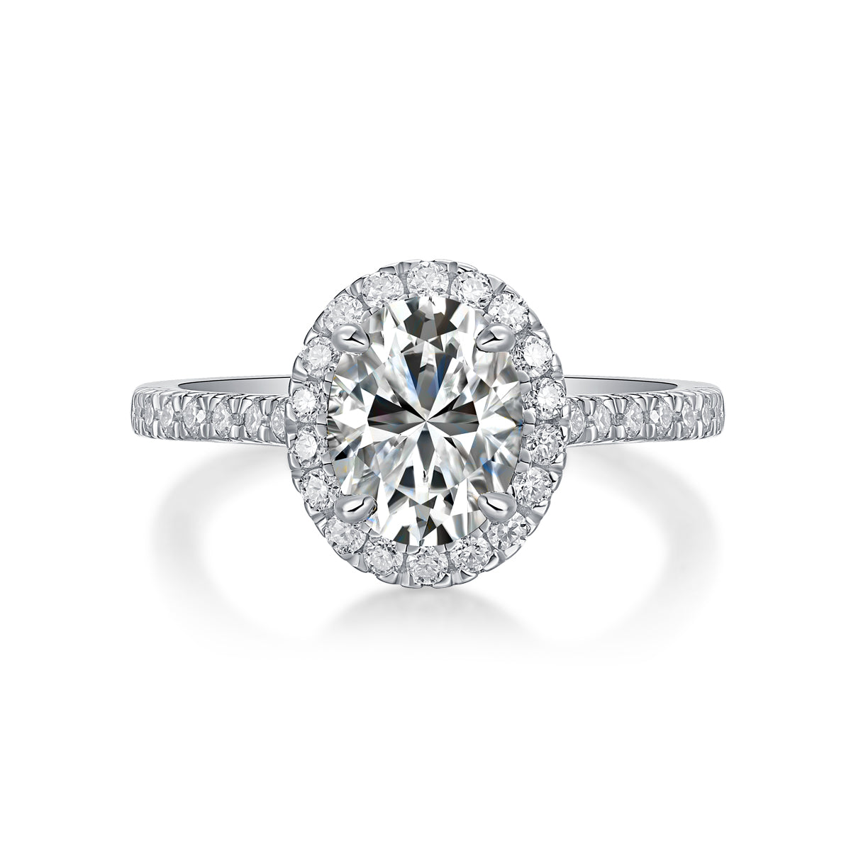 Audrey Statement Moissanite Ring | Large Stone S925 Silver