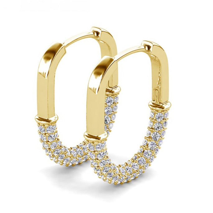 Modern Lines | Geometric Hoop Earrings