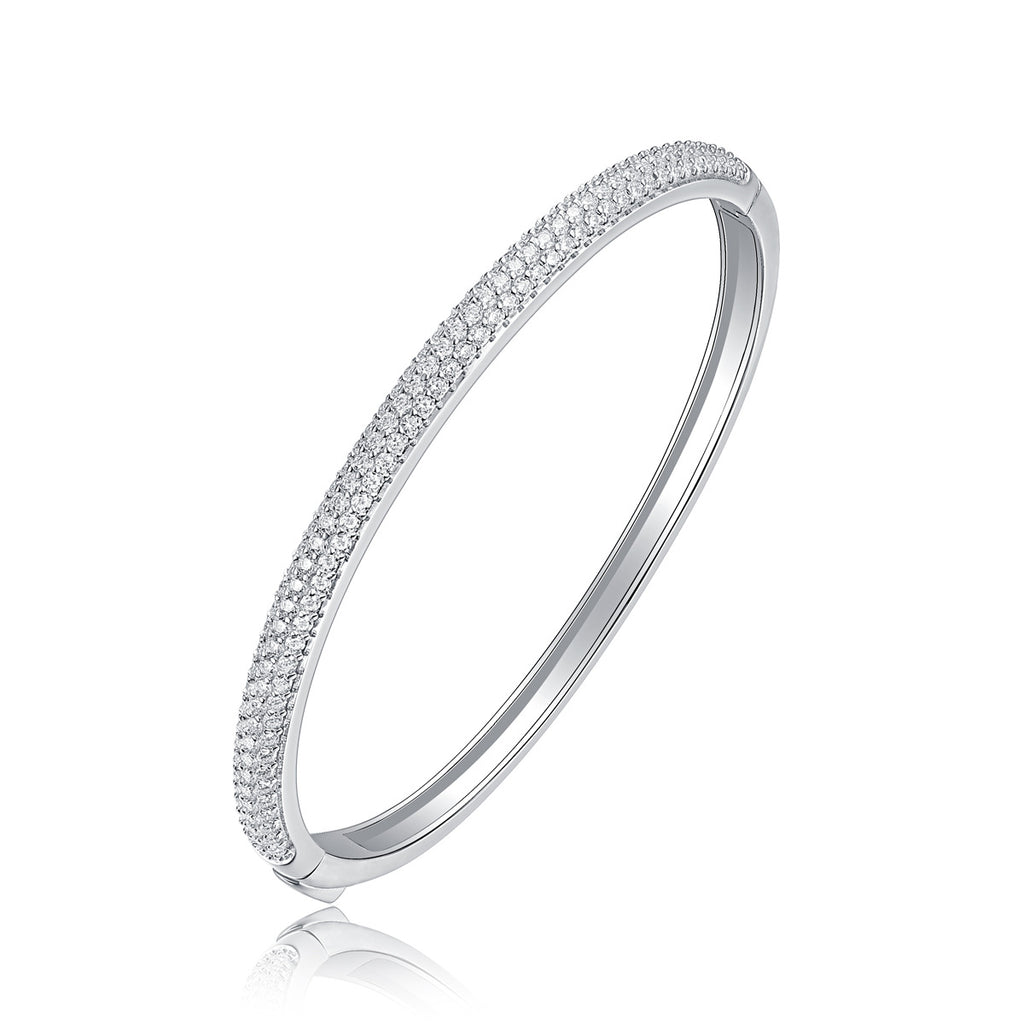925 Sterling Silver Moissanite Bracelet | Luxe Sparkle