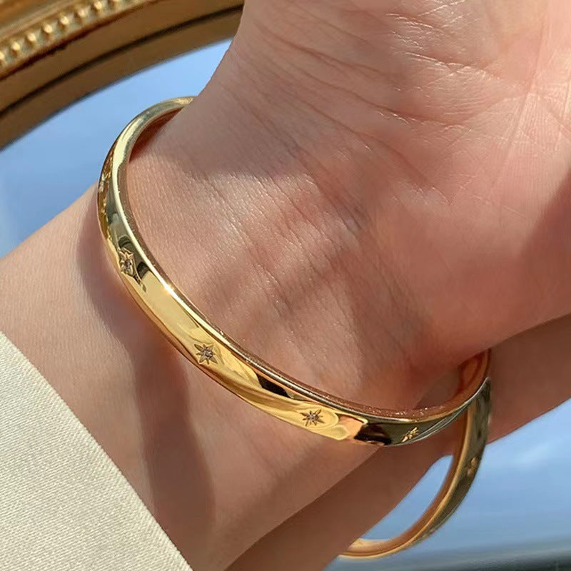 Celestial Glow | Wide Cuff Bracelet