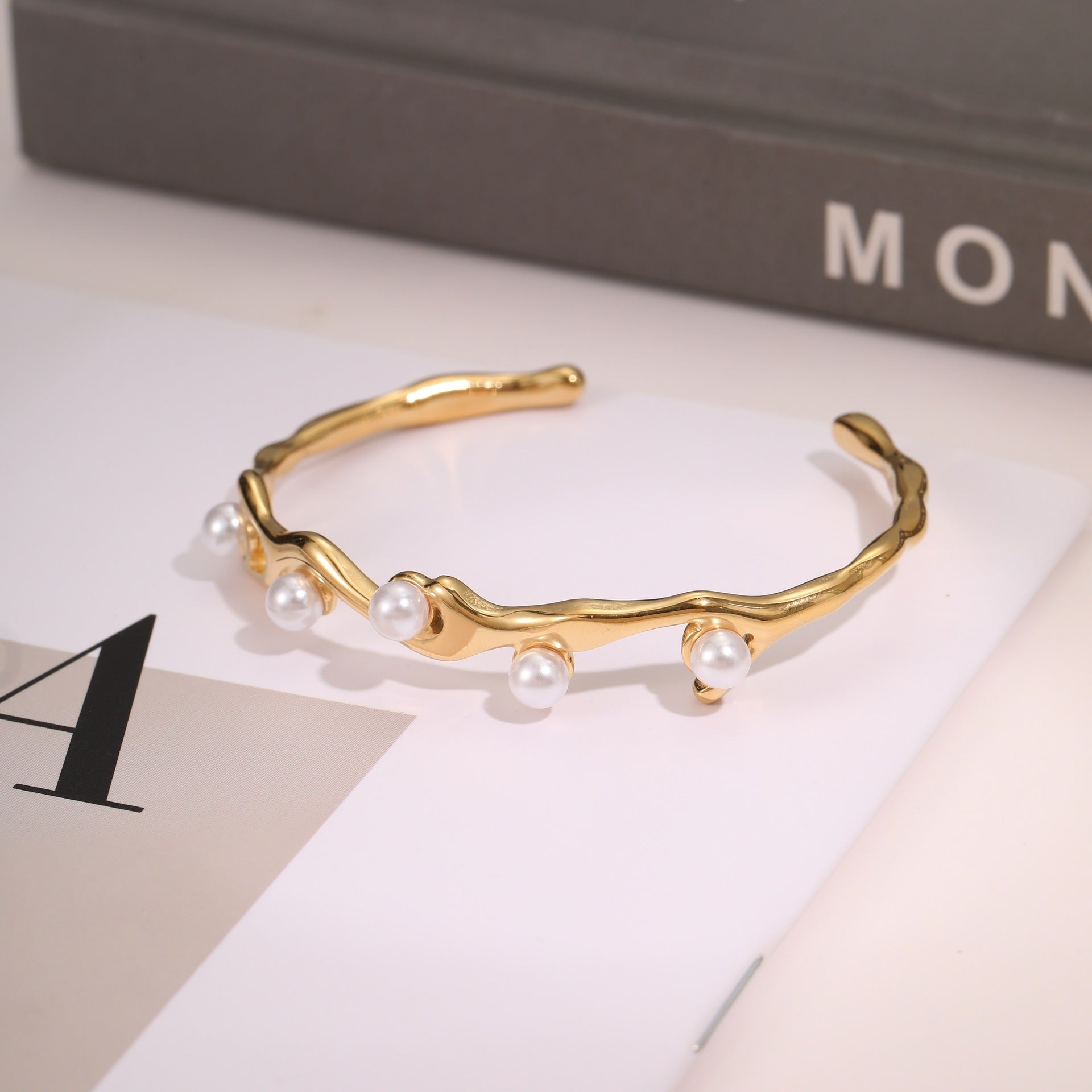 Stainless Steel Gold Bracelet | Luxury Women Jewelry