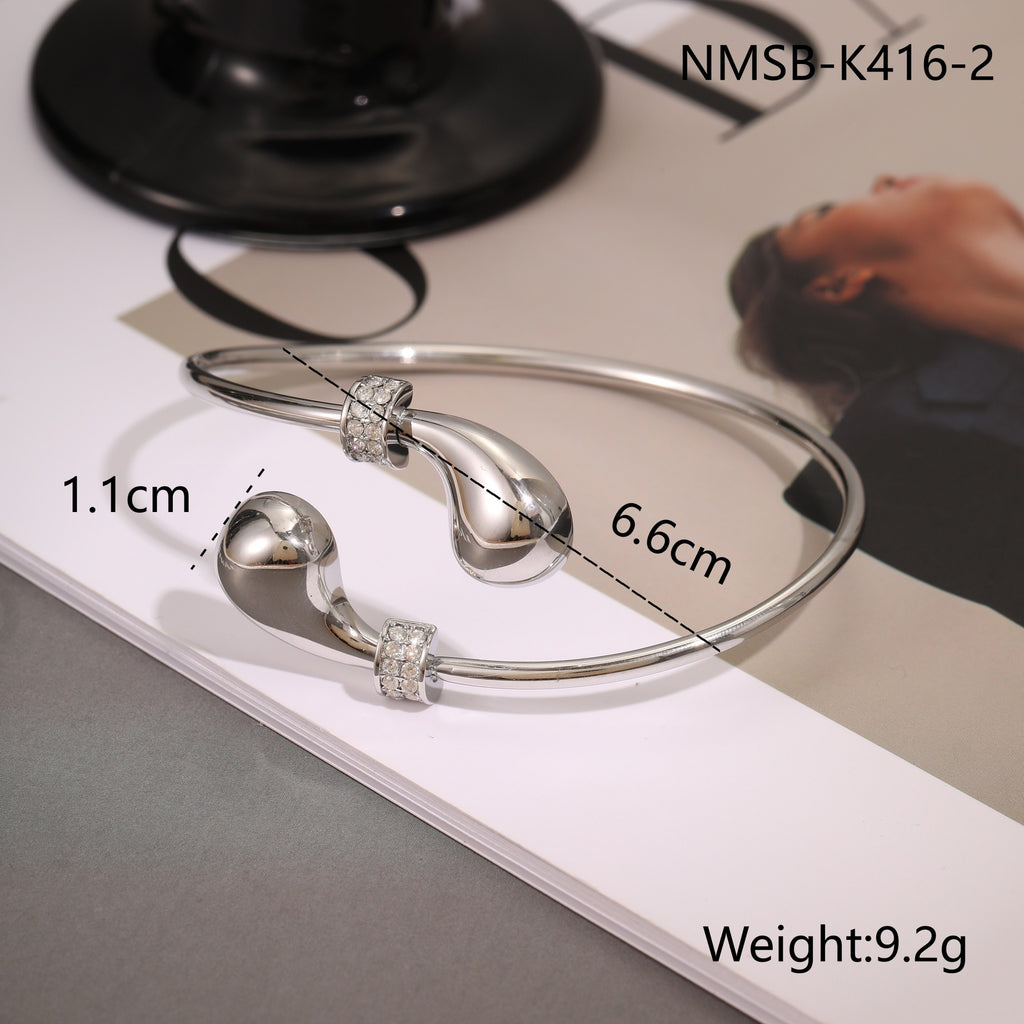 Stainless Steel Gold Bracelet | Luxury Women Jewelry