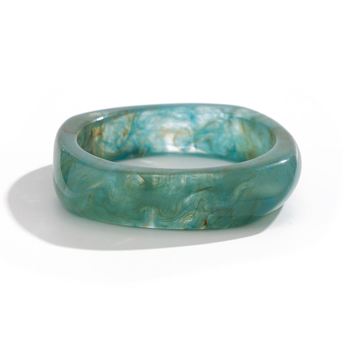 Peacock Blue Ombre Resin Bracelet | Vintage Artisan