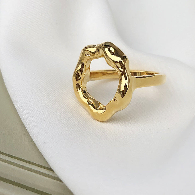 French Vintage Geometric Ring | Parisian Chic