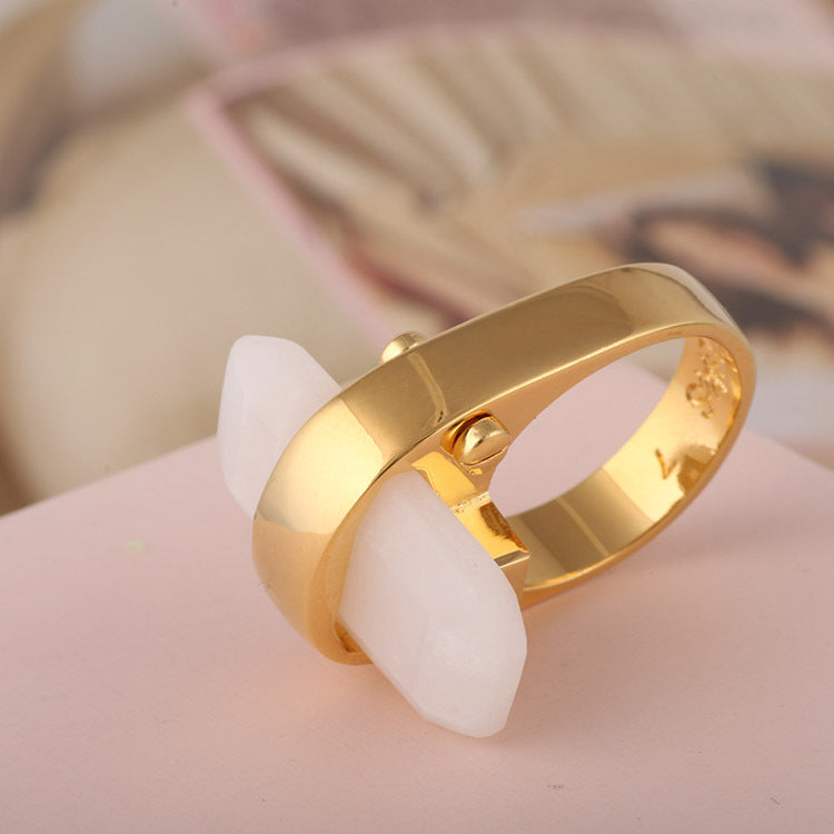 Mystic Earth | Natural Stone Bohemian Ring