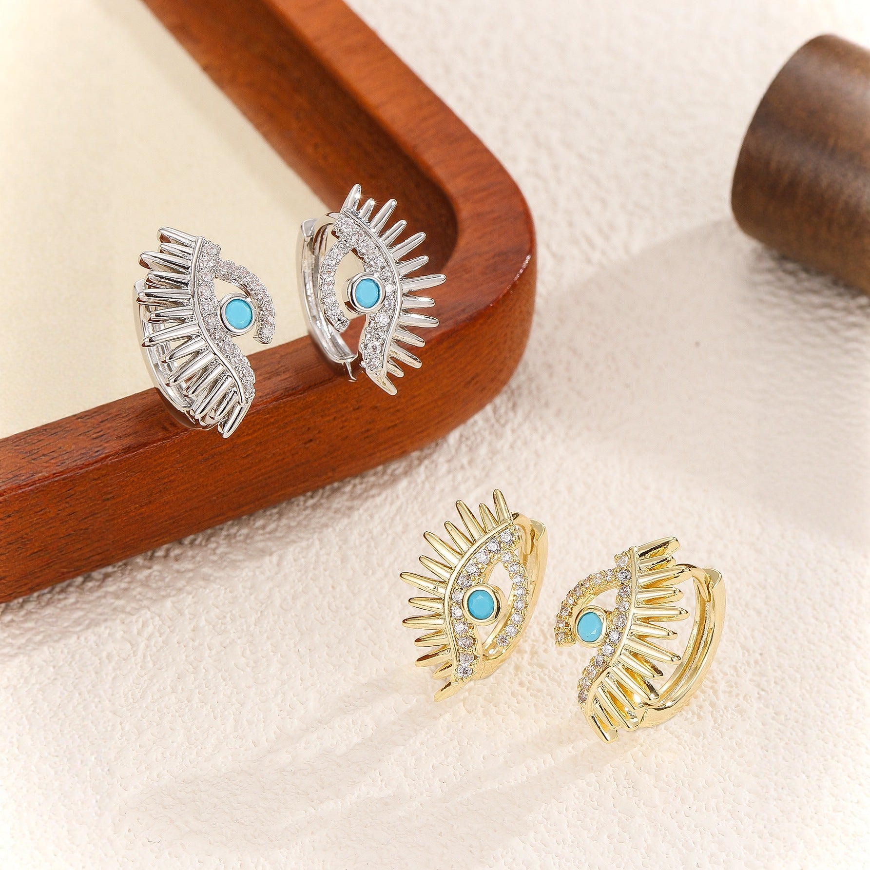 Evil Eye Charm | Protective Boho Earrings