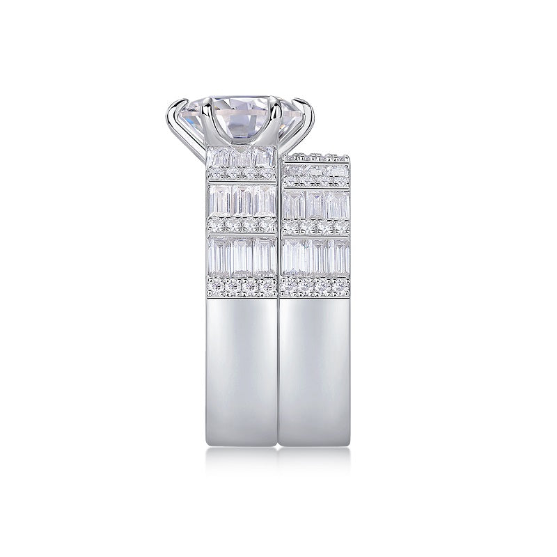Vanilla Moissanite Ring | 3-Carat S925 Sterling Silver
