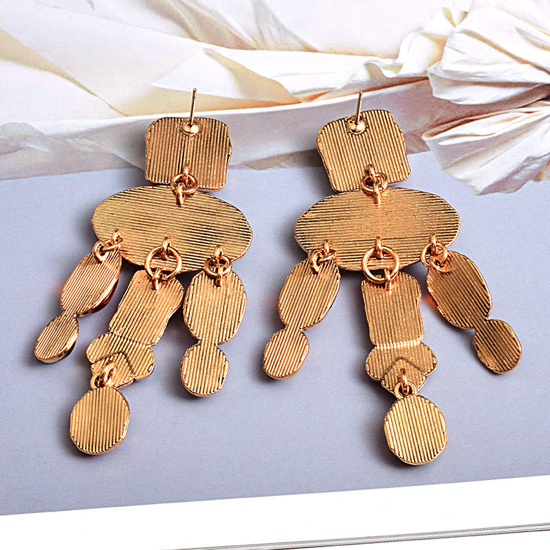 Boho Statement Earrings for Women | Vintage Gold Drop Earrings