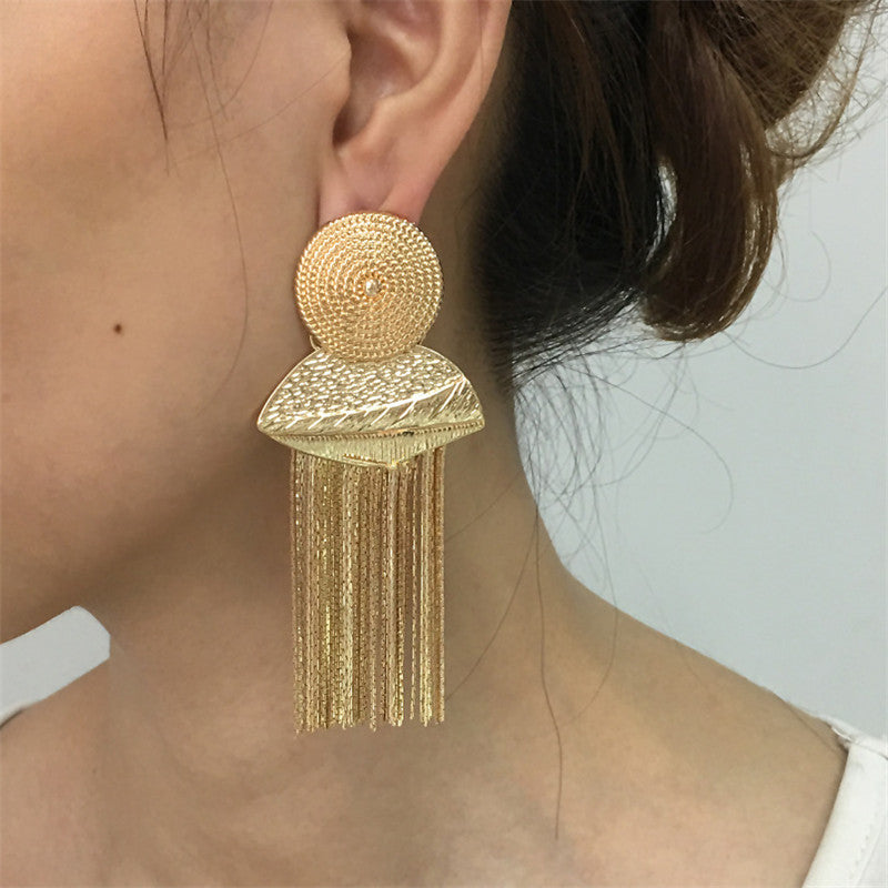 Tassel Drop Earrings – Gold & Silver | Boho Statement Jewelry