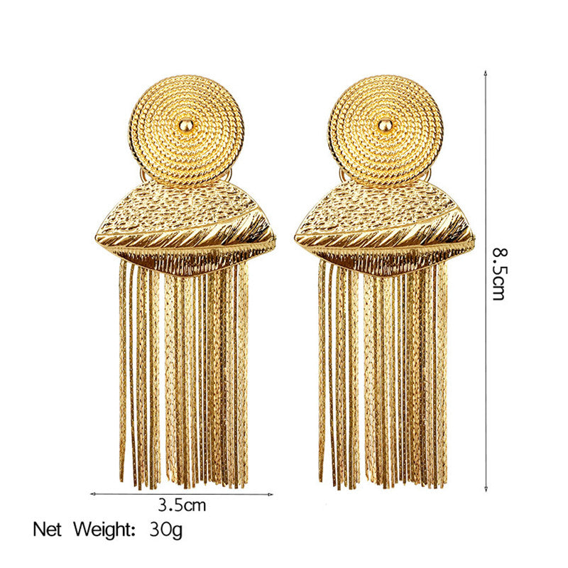 Tassel Drop Earrings – Gold & Silver | Boho Statement Jewelry