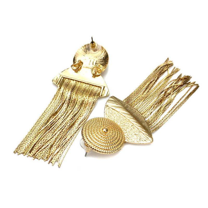 Tassel Drop Earrings – Gold & Silver | Boho Statement Jewelry