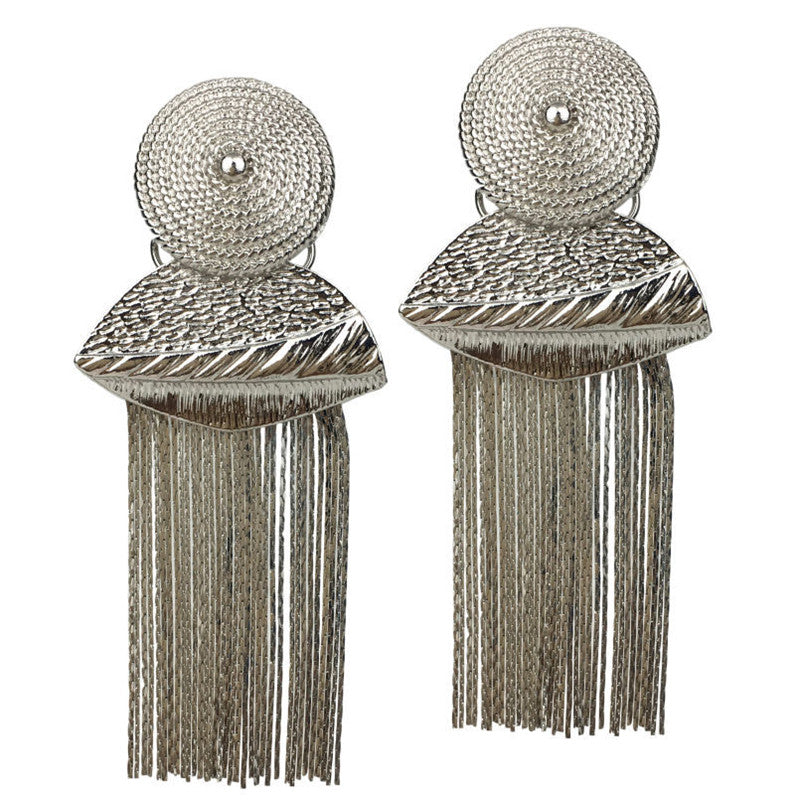 Tassel Drop Earrings – Gold & Silver | Boho Statement Jewelry