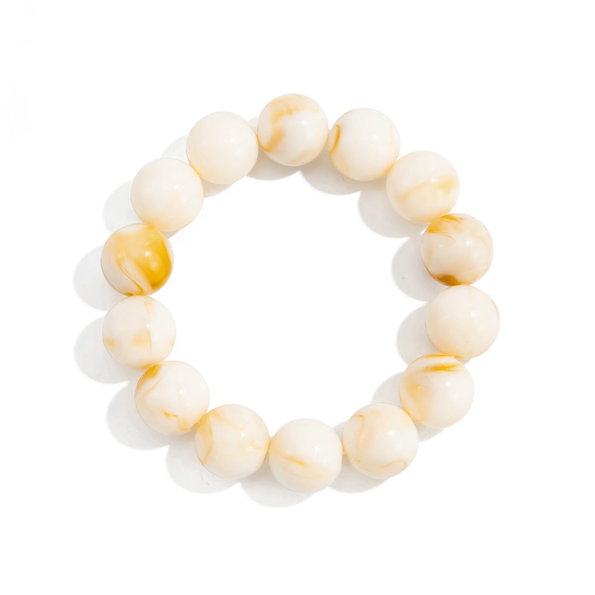 Luxury Statement Bracelet Stack – Gold Chunky & Natural Stone Beaded Set for Women