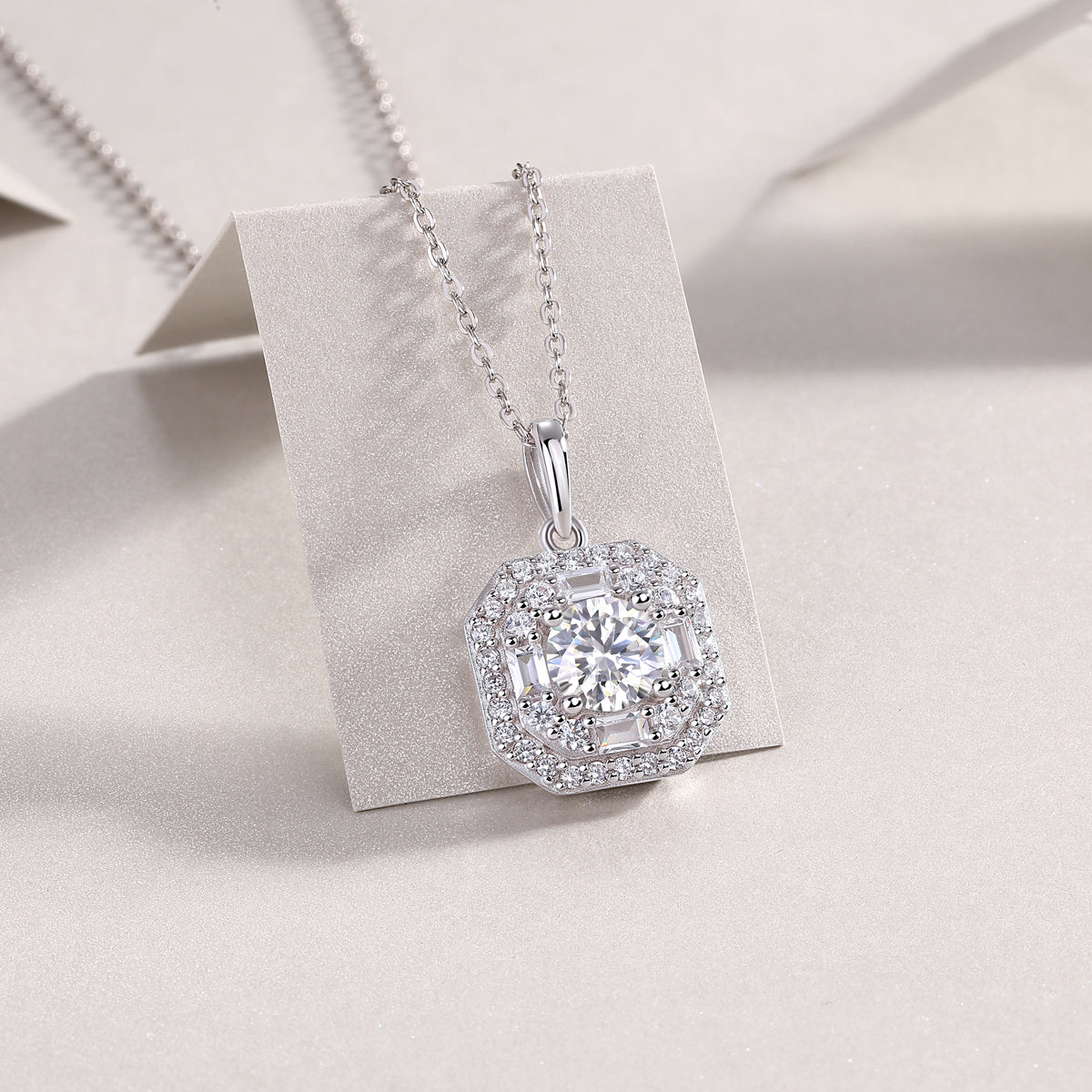 1-Carat Moissanite Jewelry Set | S925 Sterling Silver | Luvia