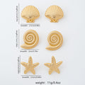 Gold Seashell Earring Set | Ocean-Inspired Jewelry for Women