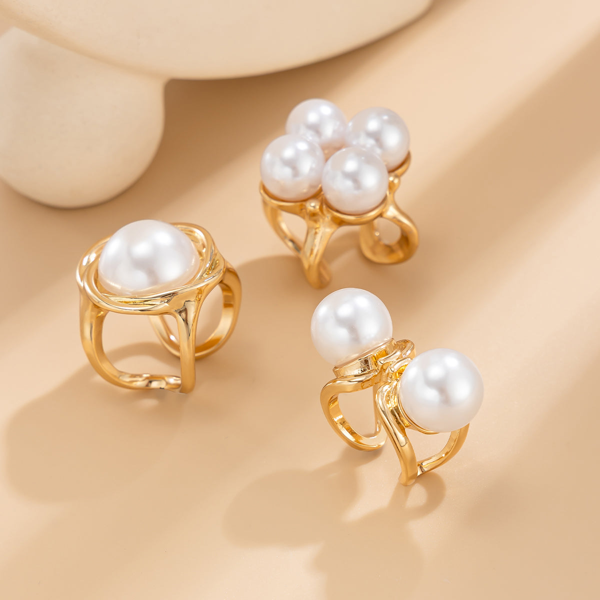 Irregular Polished Metal Ring