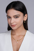 Pear Cut Moissanite Pendant Necklace – 925 Sterling Silver | 6×9mm | 40cm Chain