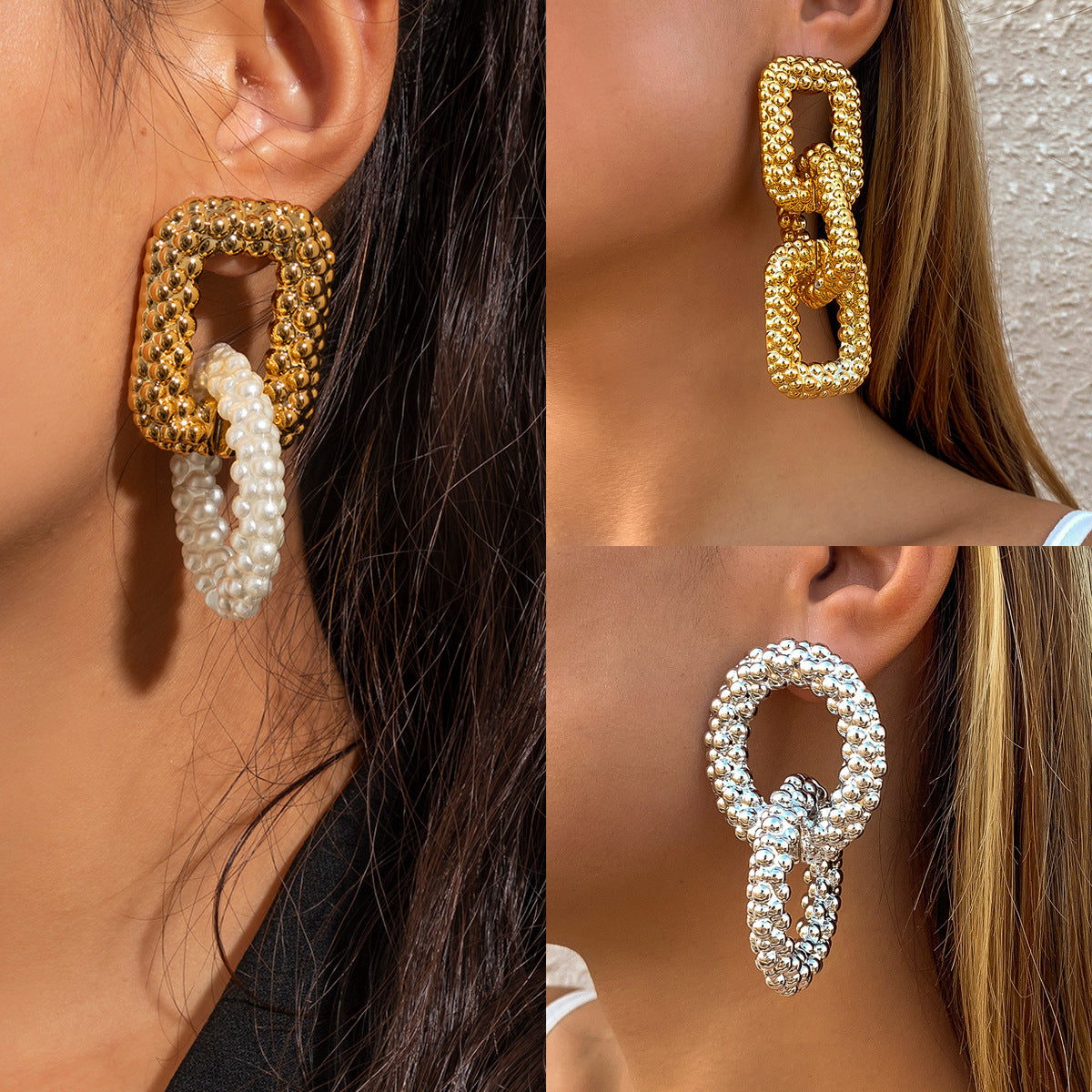 Chunky Gold Earrings for Modern Elegant Women