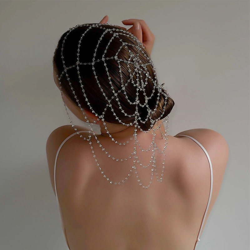 Luxury Crystal Hair Chain for Women – Bridal Headpiece | Elegant Rhinestone Hair Jewelry