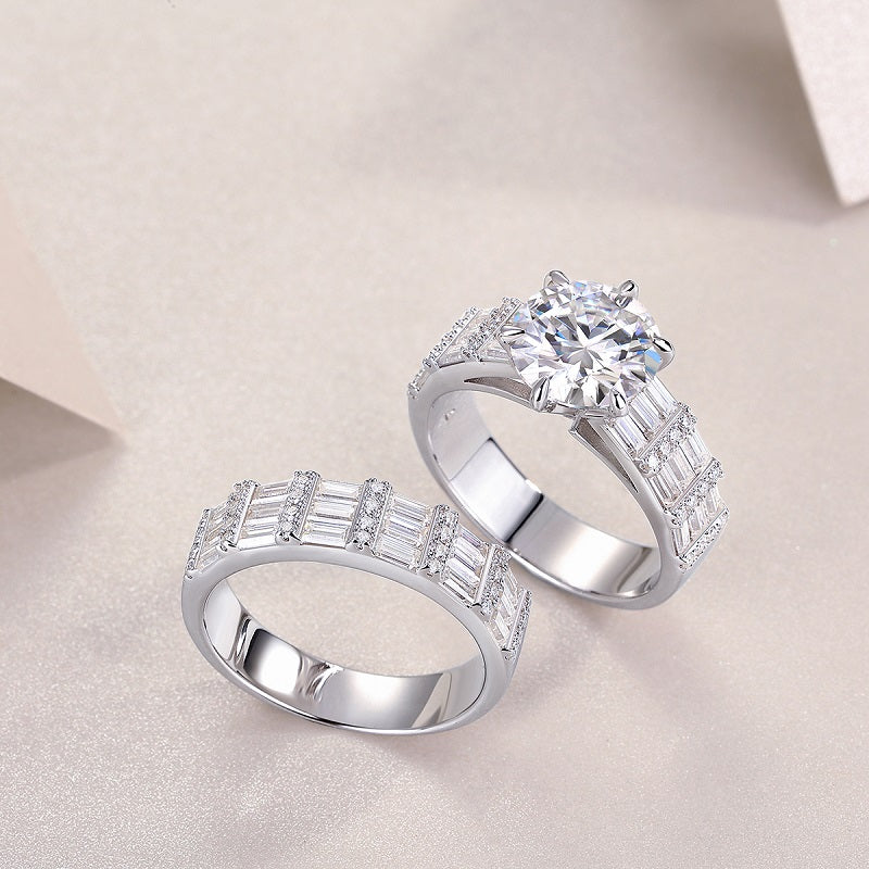 Vanilla Moissanite Ring | 3-Carat S925 Sterling Silver