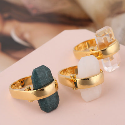 Mystic Earth | Natural Stone Bohemian Ring