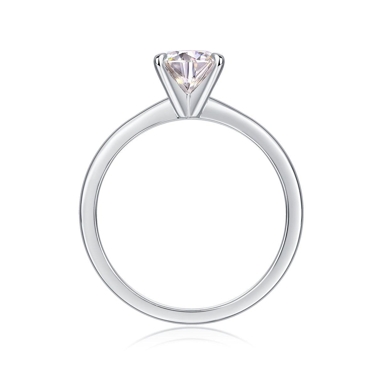 925 Sterling Silver Solitaire Ring for Women – Classic Round Cut Engagement Ring | Minimal Elegant Jewelry