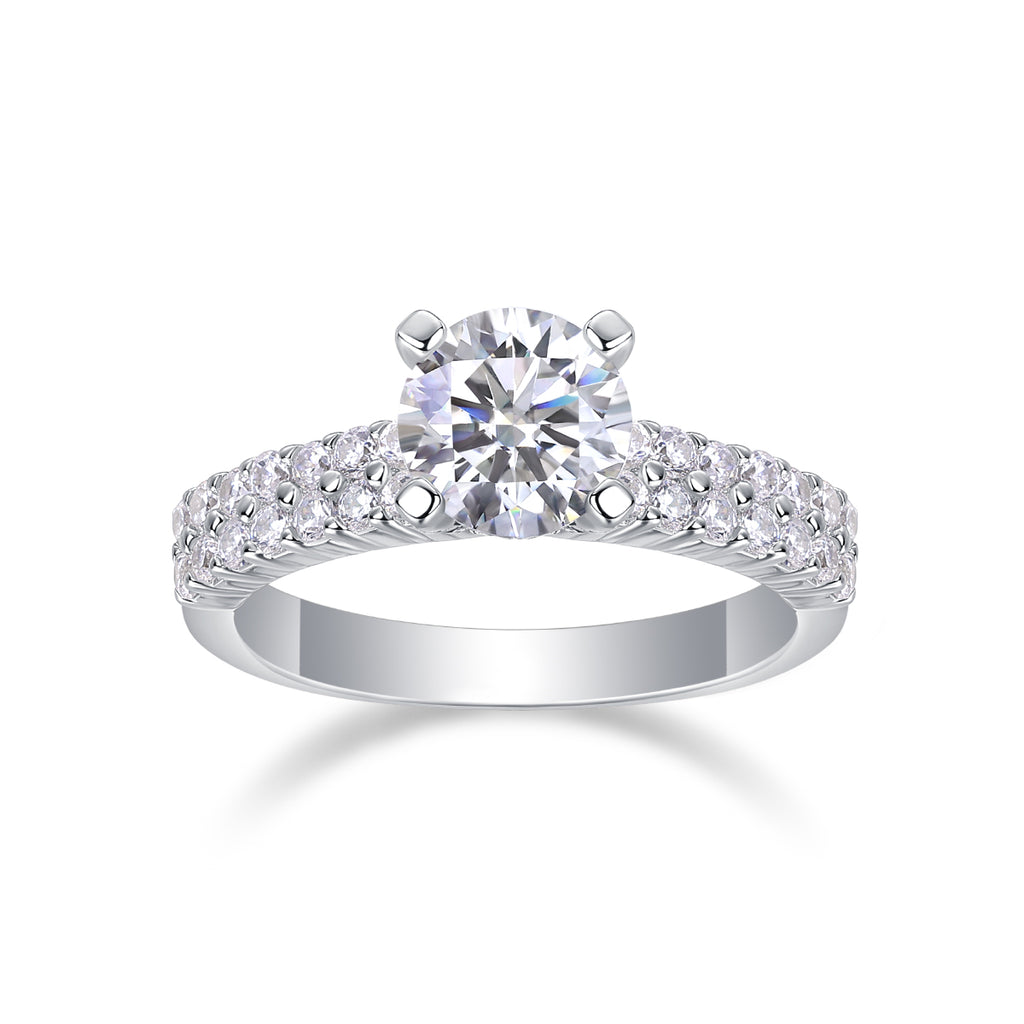 Luxury Moissanite Wedding Ring Set | S925 Sterling Silver