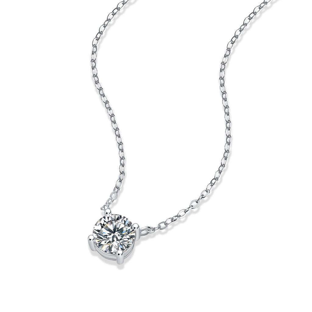 Lumière Moissanite Necklace | S925 Sterling Silver Pendant