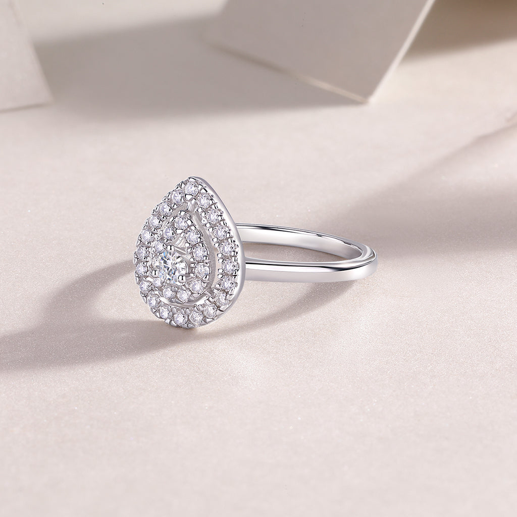 Grandeur Moissanite Ring Set | Large Stone S925 Silver