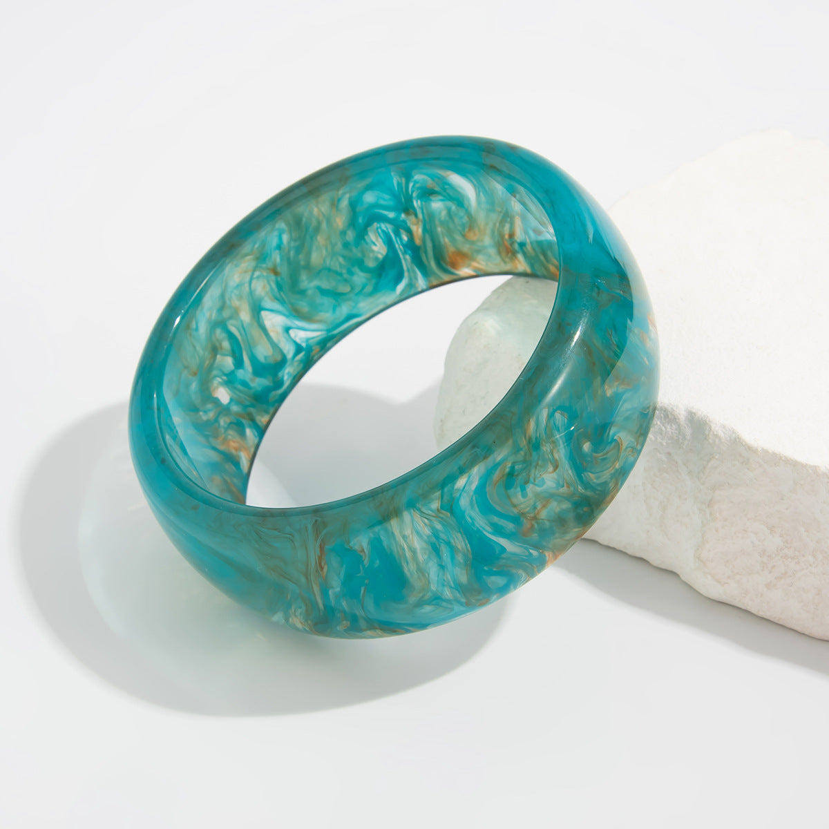 Translucent Resin Bracelet – Bold & Minimalist Statement Jewelry
