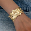 Golden Flow | 18K Gold Plated Cuff Bracelet
