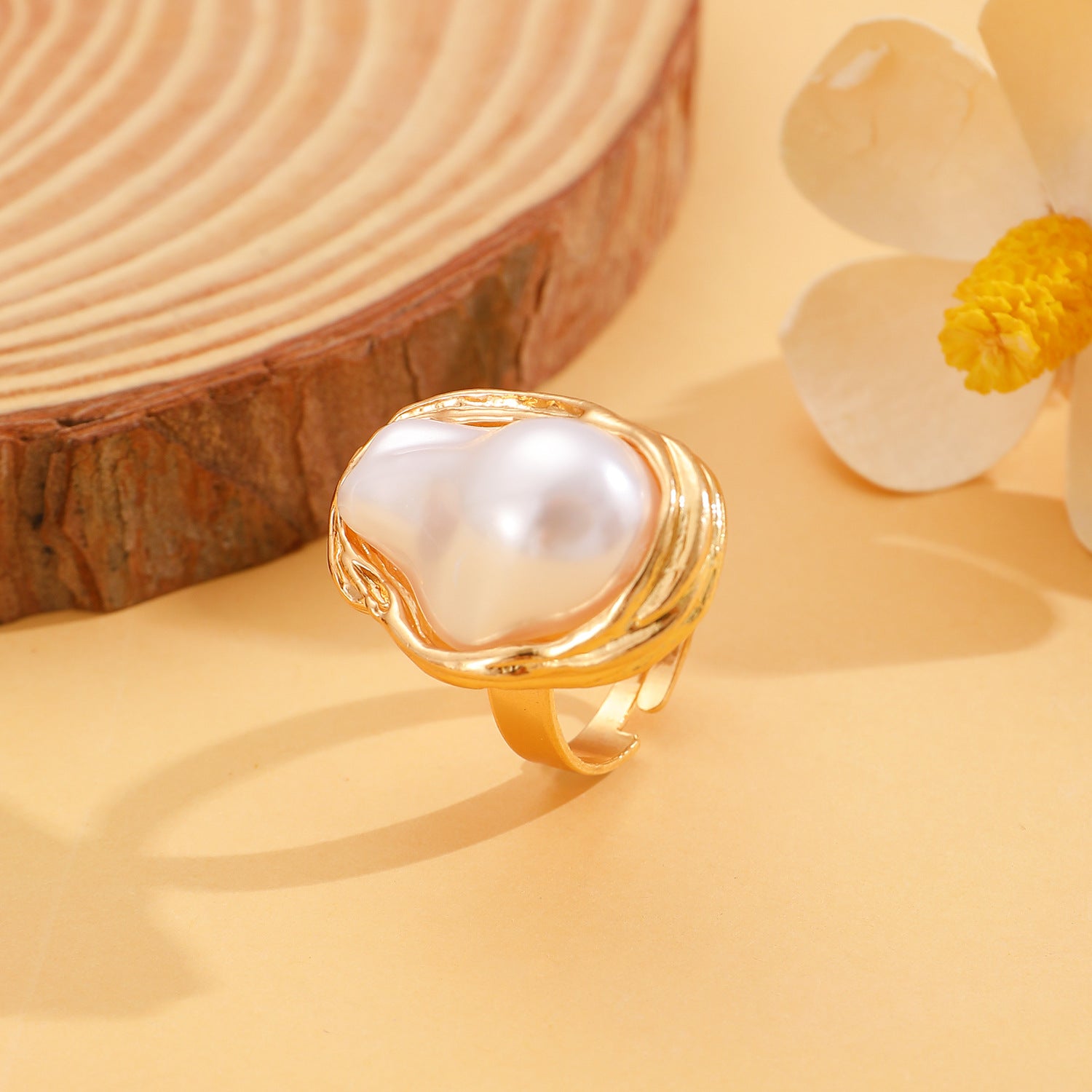 Luxury Gold Baroque Pearl Jewelry Set – Timeless Elegance for Modern Women