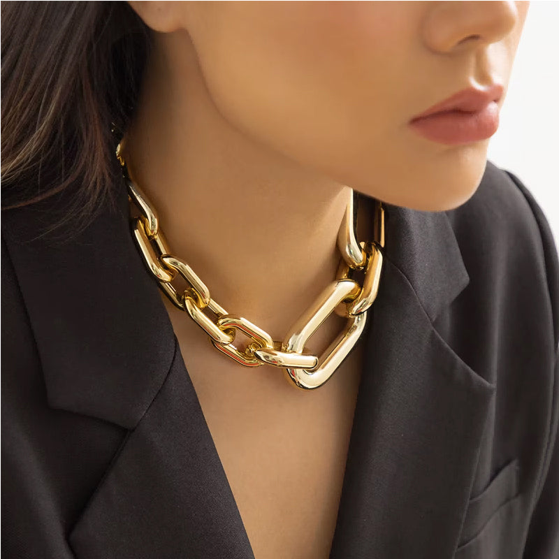 Chunky Gold Chain Choker | Vintage Statement
