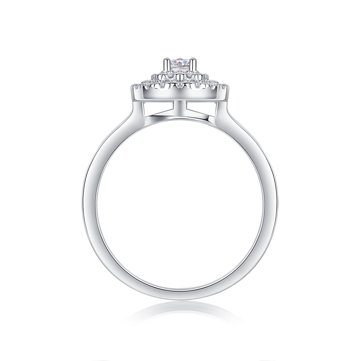 Grandeur Moissanite Ring Set | Large Stone S925 Silver