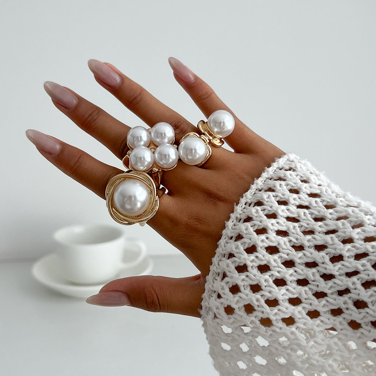 Irregular Polished Metal Ring