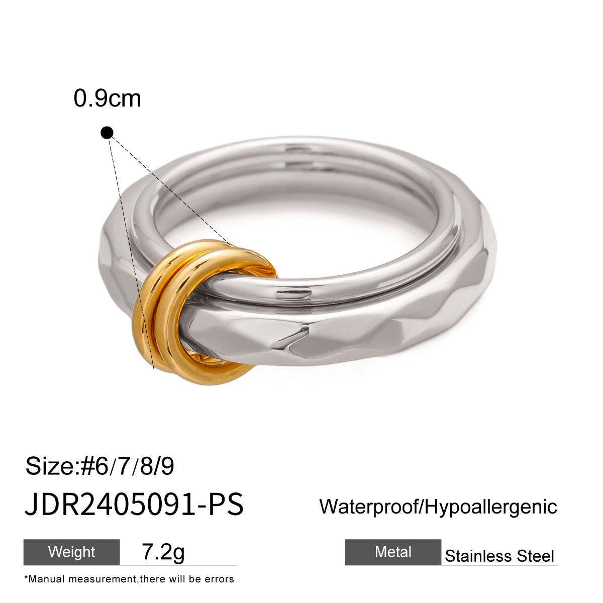 Gold & Silver Stackable Rings Set – Luxury Minimal Statement Jewelry | Luvia Global