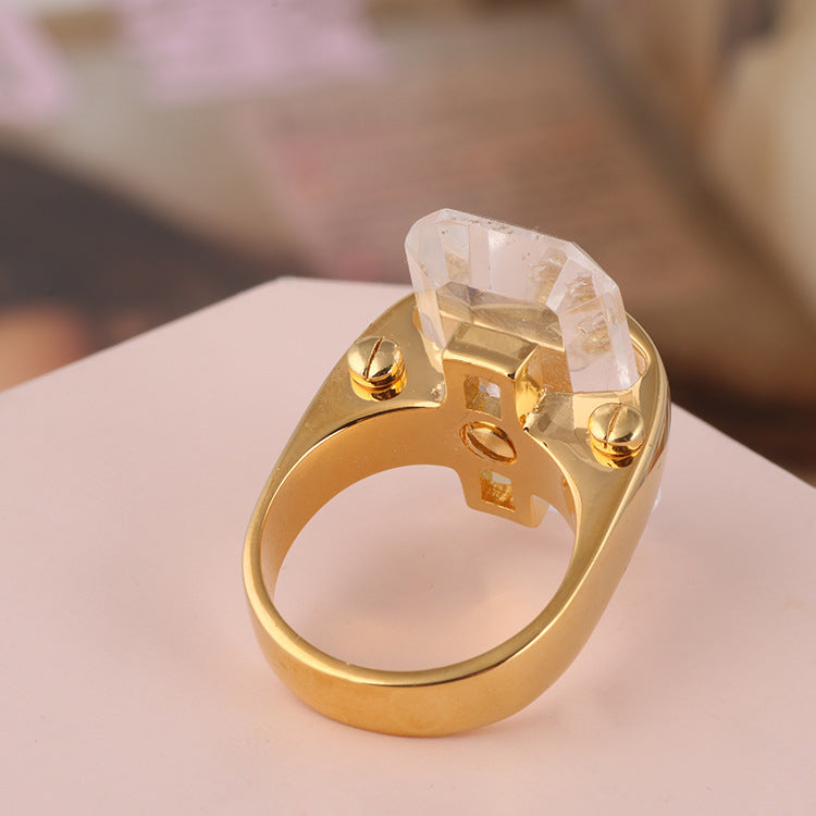 Mystic Earth | Natural Stone Bohemian Ring