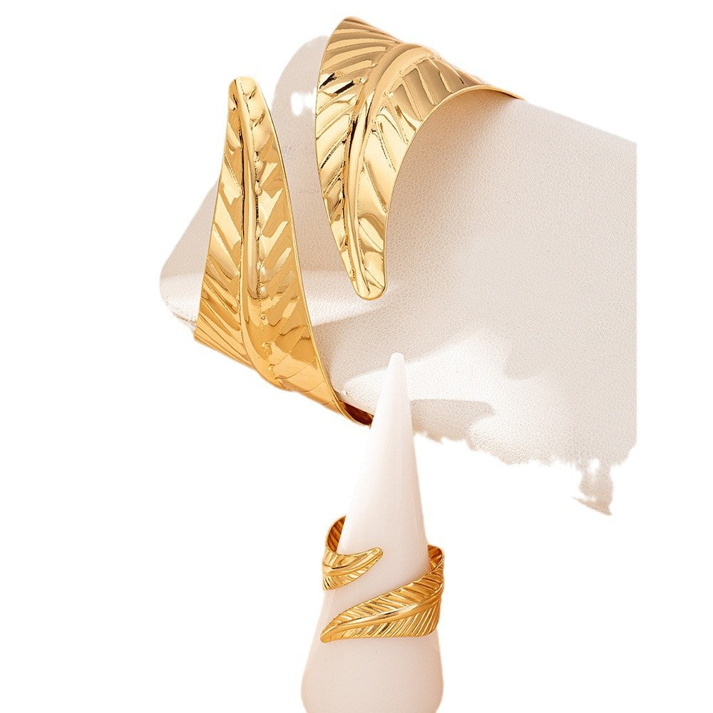 Geometric Open Cuff Bracelet | Modern Statement