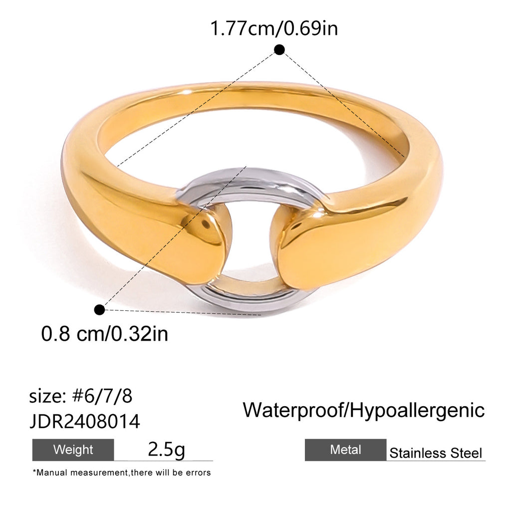 Gold & Silver Stackable Rings Set – Luxury Minimal Statement Jewelry | Luvia Global