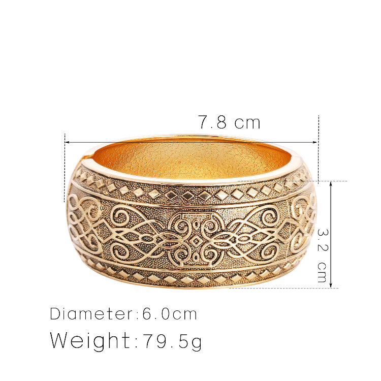 Gold Bangle Bracelet for Women | Elegant Luxury Statement Jewelry