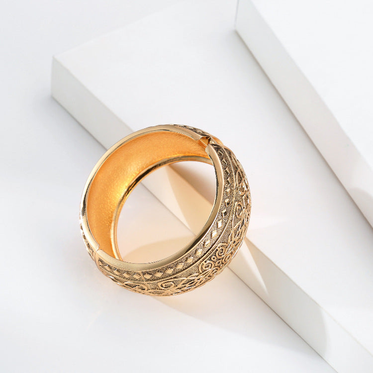 Gold Bangle Bracelet for Women | Elegant Luxury Statement Jewelry