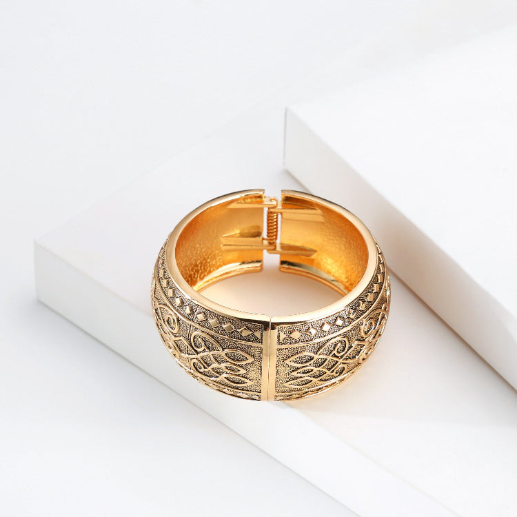 Gold Bangle Bracelet for Women | Elegant Luxury Statement Jewelry