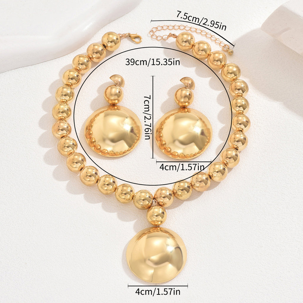 Metallic Harmony | Beaded Jewelry Set