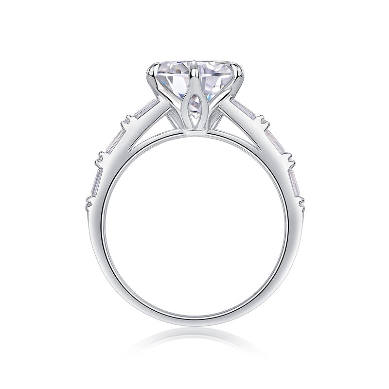 Vanilla Moissanite Ring | 3-Carat S925 Sterling Silver