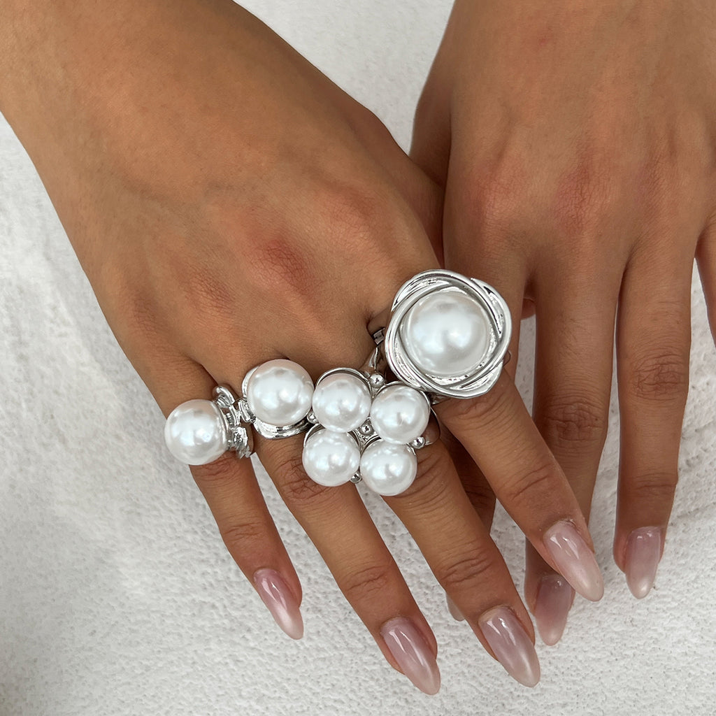 Irregular Polished Metal Ring