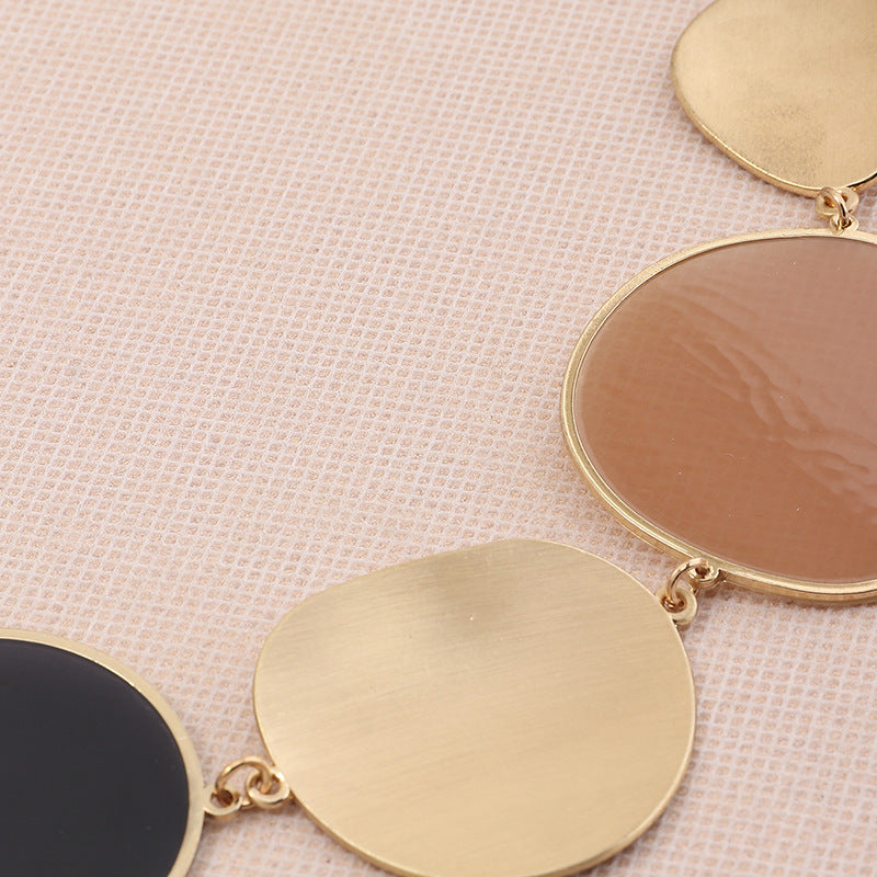 uxury Geometric Gold Statement Necklace for Women | Modern Chic Jewelry