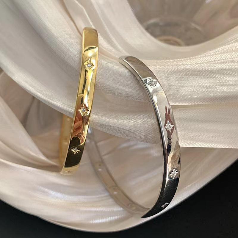 Celestial Glow | Wide Cuff Bracelet