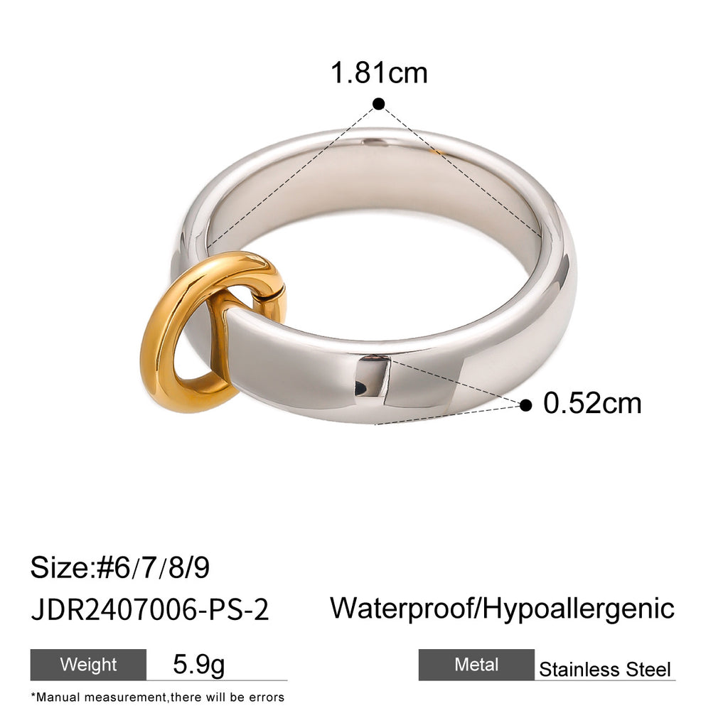Gold & Silver Stackable Rings Set – Luxury Minimal Statement Jewelry | Luvia Global